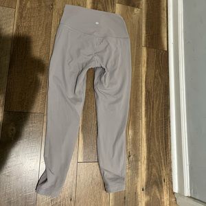 Grey/lavender Lululemon align leggings size 8